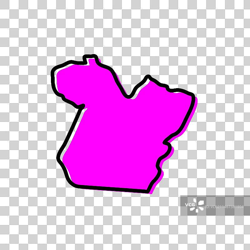 巴西帕拉州地图图片素材