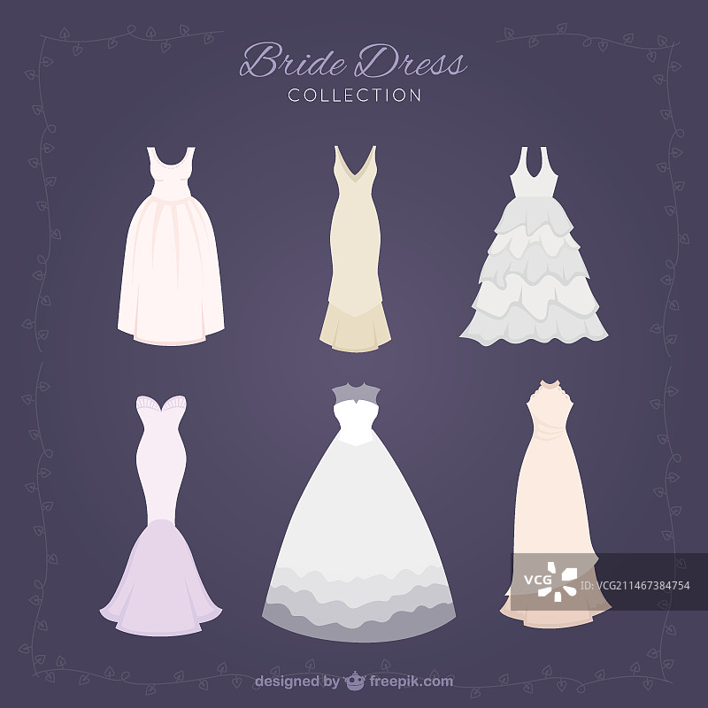 时尚新娘礼服合集图片素材