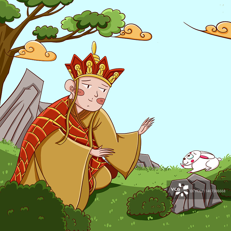 西游记唐僧  玉兔精 兔子图片素材