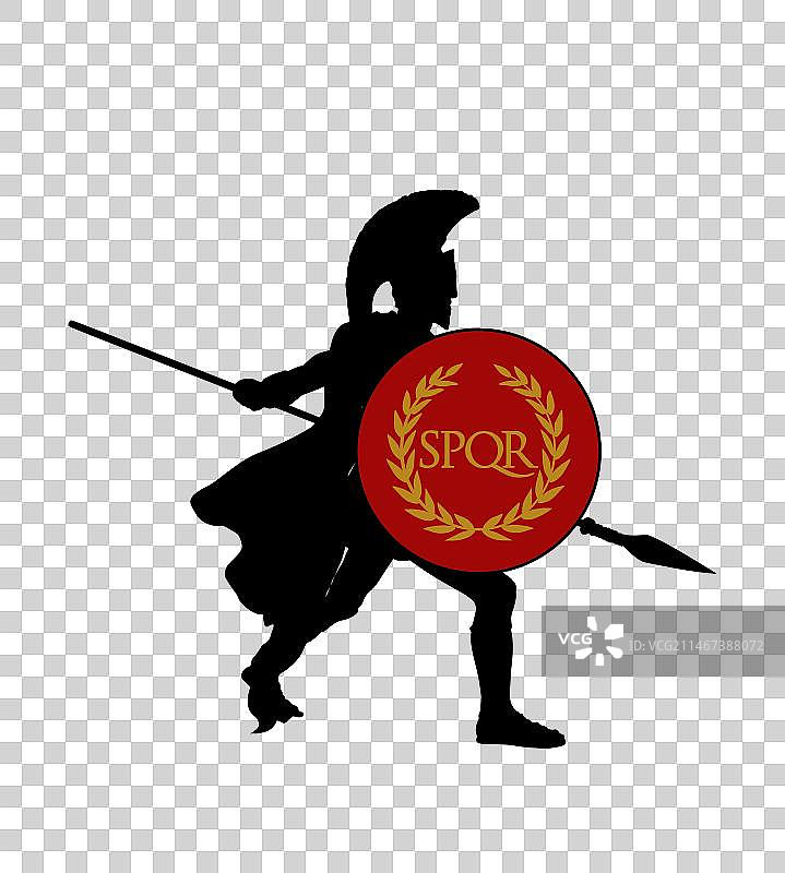 古罗马帝国士兵轮廓图片素材
