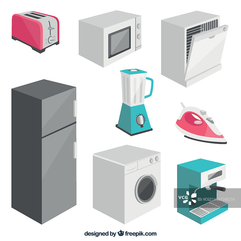 3D电器合集图片素材