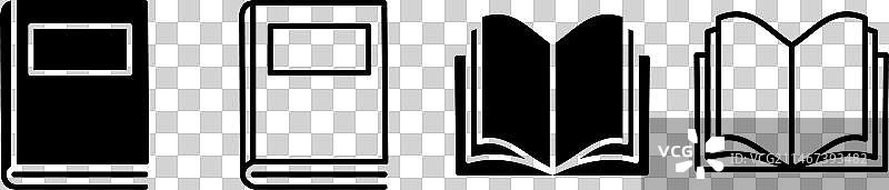 书籍图标，打开的书籍图标图片素材