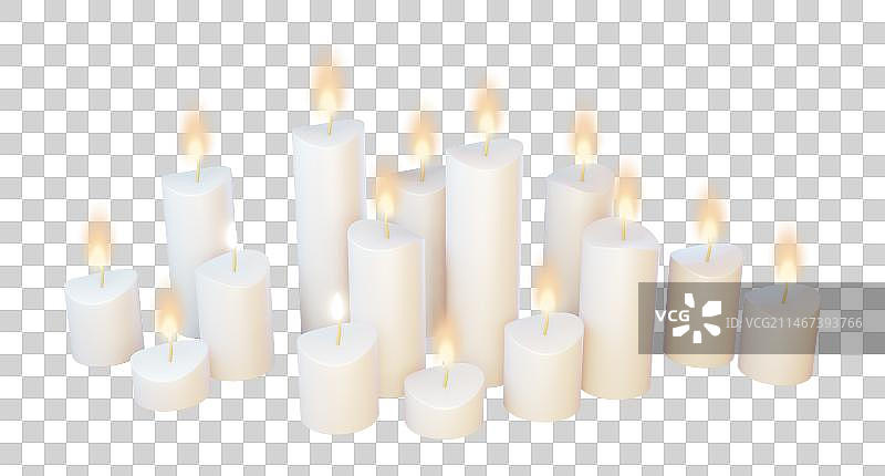 3d渲染的蜡烛图片素材