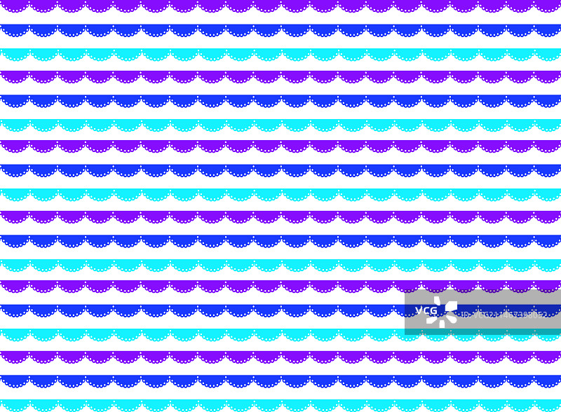 复古亮色蕾丝褶边无缝图案图片素材