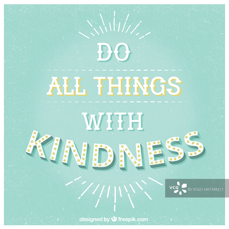 带有温馨短语的复古字母图片素材