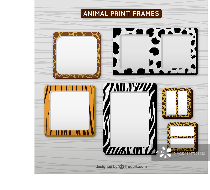 装饰动物相框素材图片素材