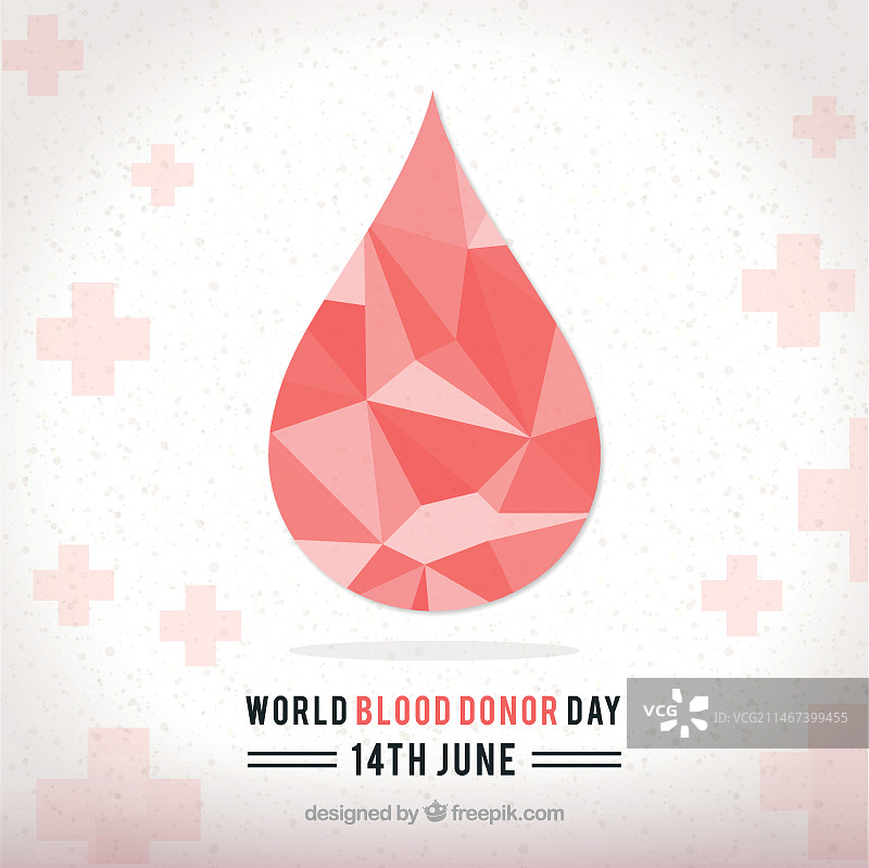 几何水滴世界献血日背景图片素材
