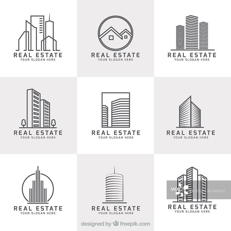 现代房地产Logo合集图片素材