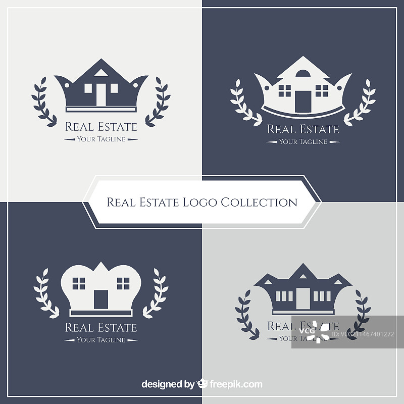 优雅的房地产标志图片素材