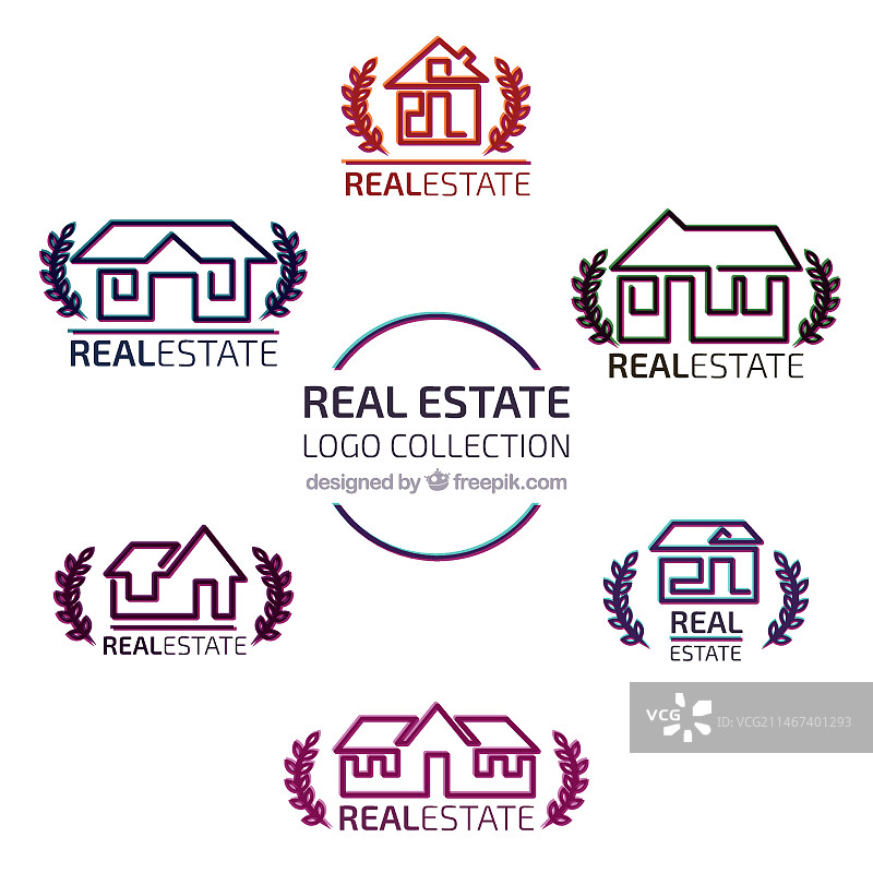 房地产标志合集图片素材