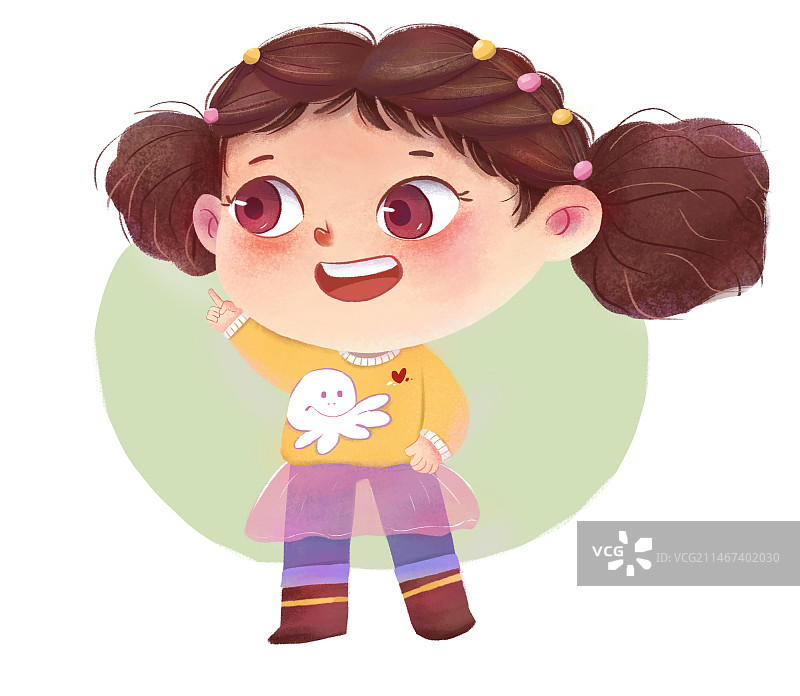 可爱小女孩图片素材