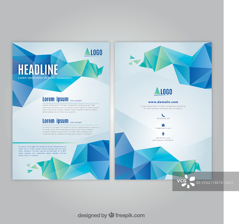 抽象商务宣传单图片素材