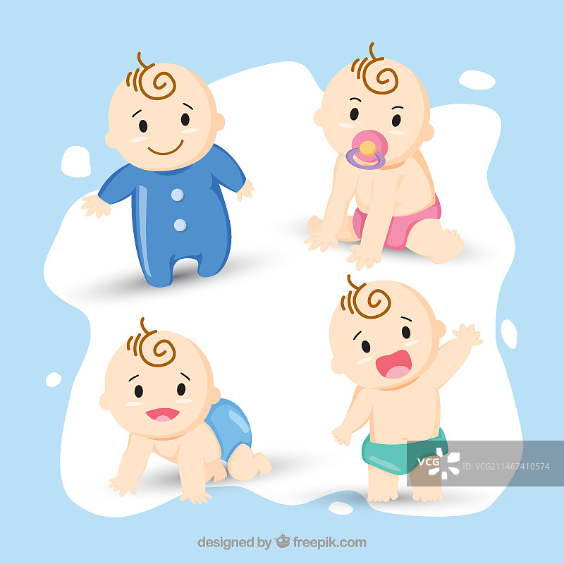 可爱婴儿系列图片素材