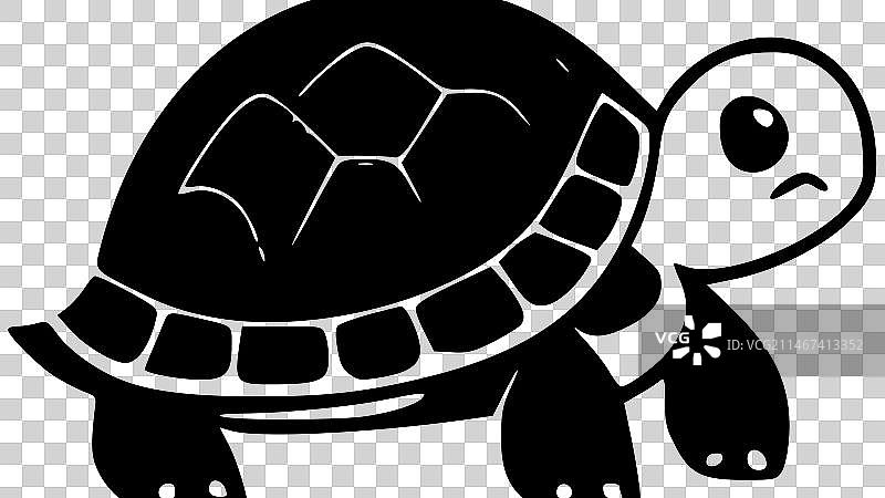 高品质乌龟标志，适合T恤图片素材