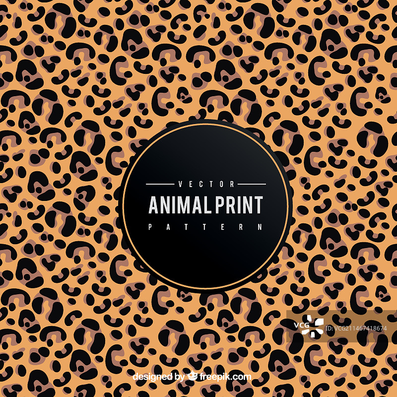 豹皮纹理背景图片素材