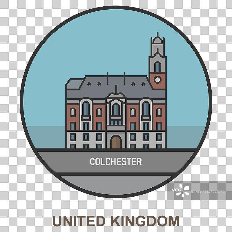 英国科尔切斯特城镇风光图片素材