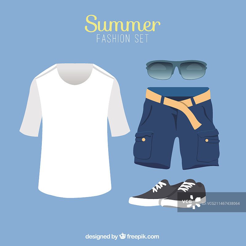 男士夏季服装图片素材