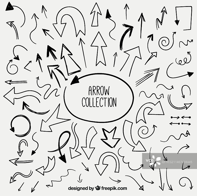 手绘箭头素材图片素材