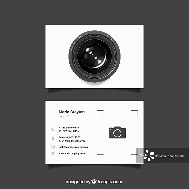 原创照相馆卡片图片素材