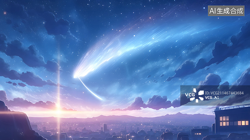 【AI数字艺术】彗星图片素材