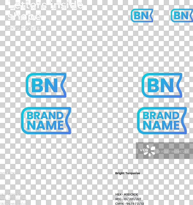 2D书店品牌模板细线标志图片素材