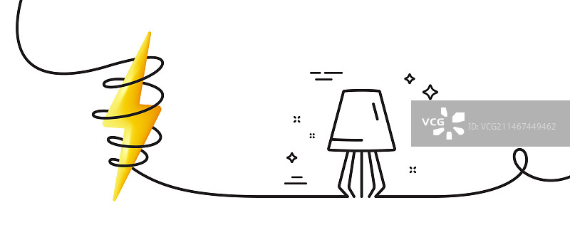 台灯线稿图标床头灯标志图片素材