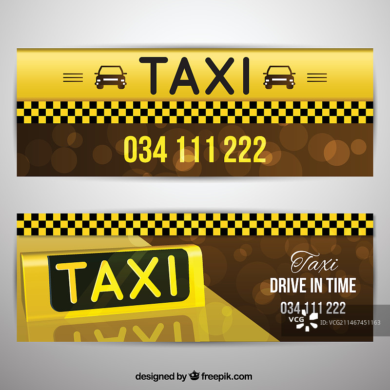 出租车banner合集图片素材