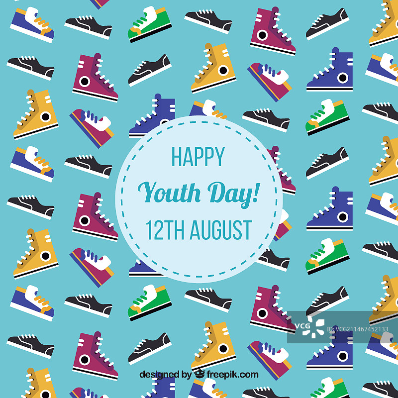 彩色运动鞋背景图片素材