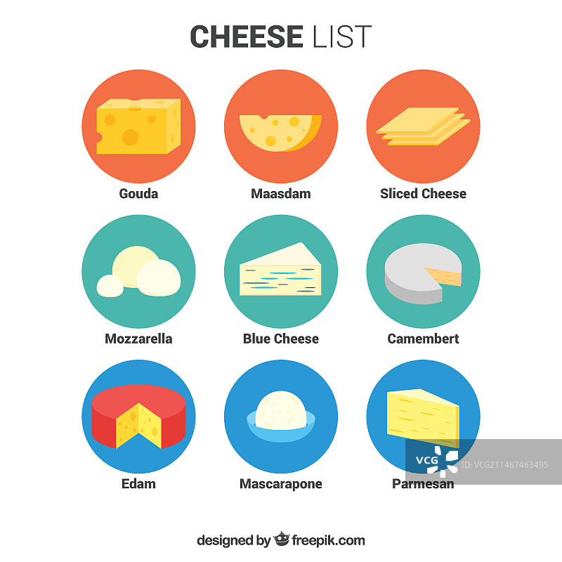 美味奶酪列表图片素材