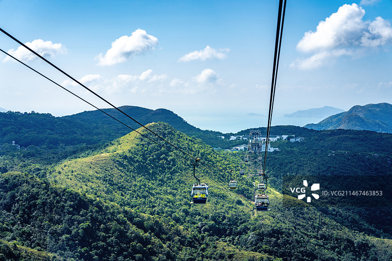 中国香港大屿山昂坪360缆车图片素材