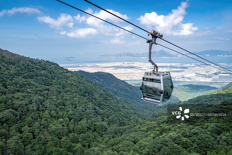 中国香港大屿山昂坪360缆车图片素材