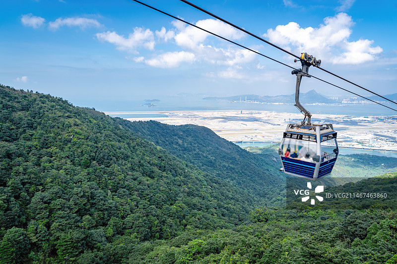 中国香港大屿山昂坪360缆车图片素材