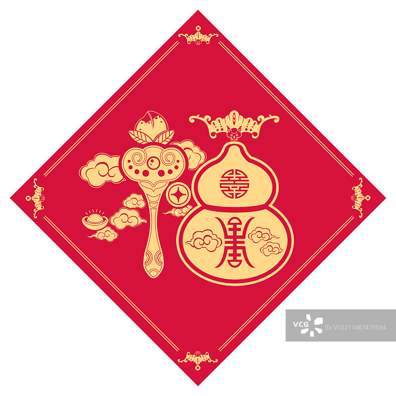 福字设计中国元素图片素材