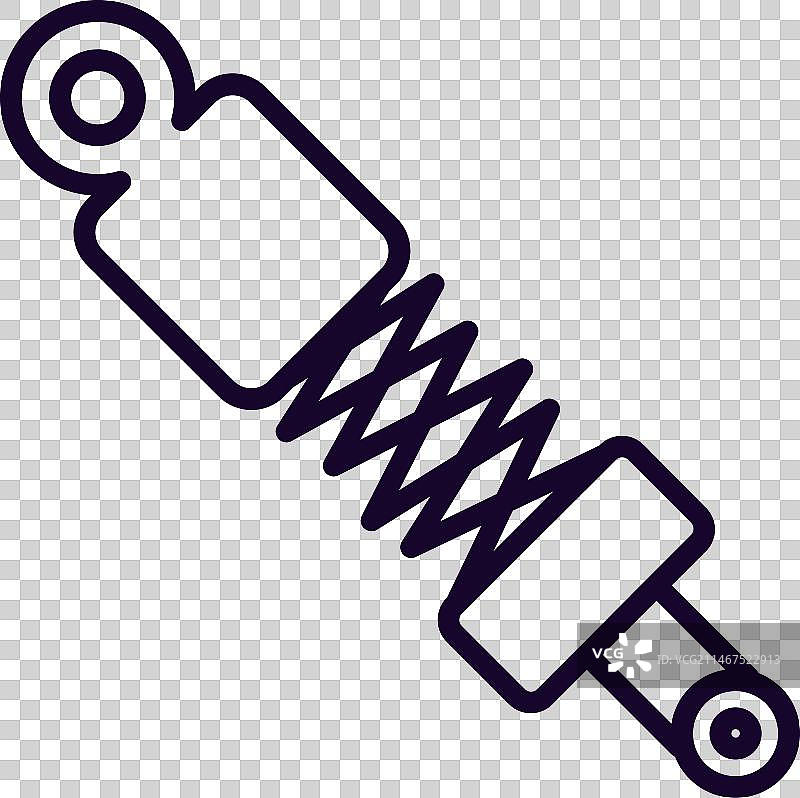 减震器行程图标图片素材