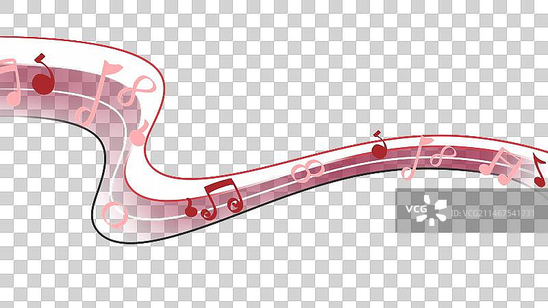 音乐旋律，清新卡通系列免扣元素图片素材