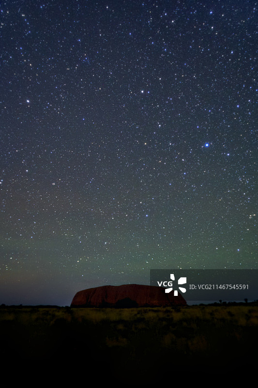 澳大利亚乌鲁鲁星空图片素材