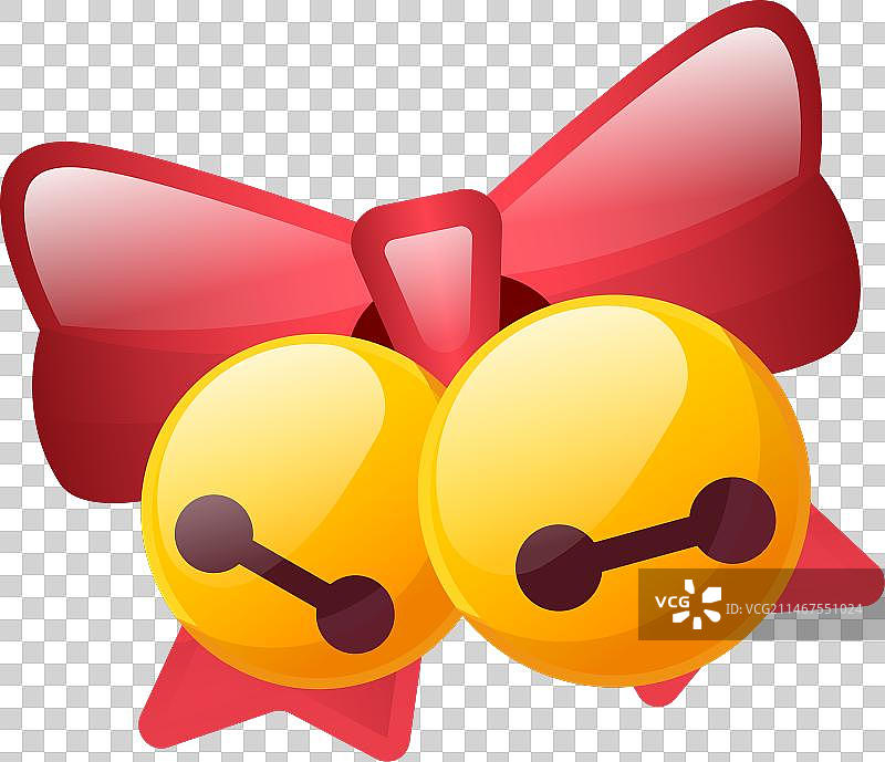 闪亮的雪橇铃铛图标图片素材