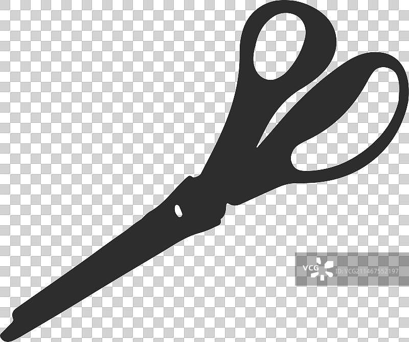 剪刀锋利轮廓图片素材