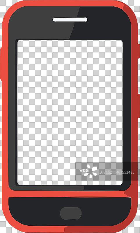 透明背景上的手机模型图片素材