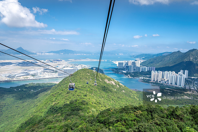 中国香港大屿山昂坪360缆车图片素材