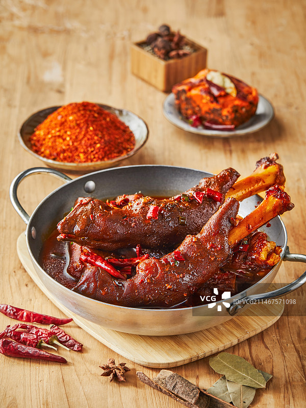 美味的美食胡辣羊蹄图片素材