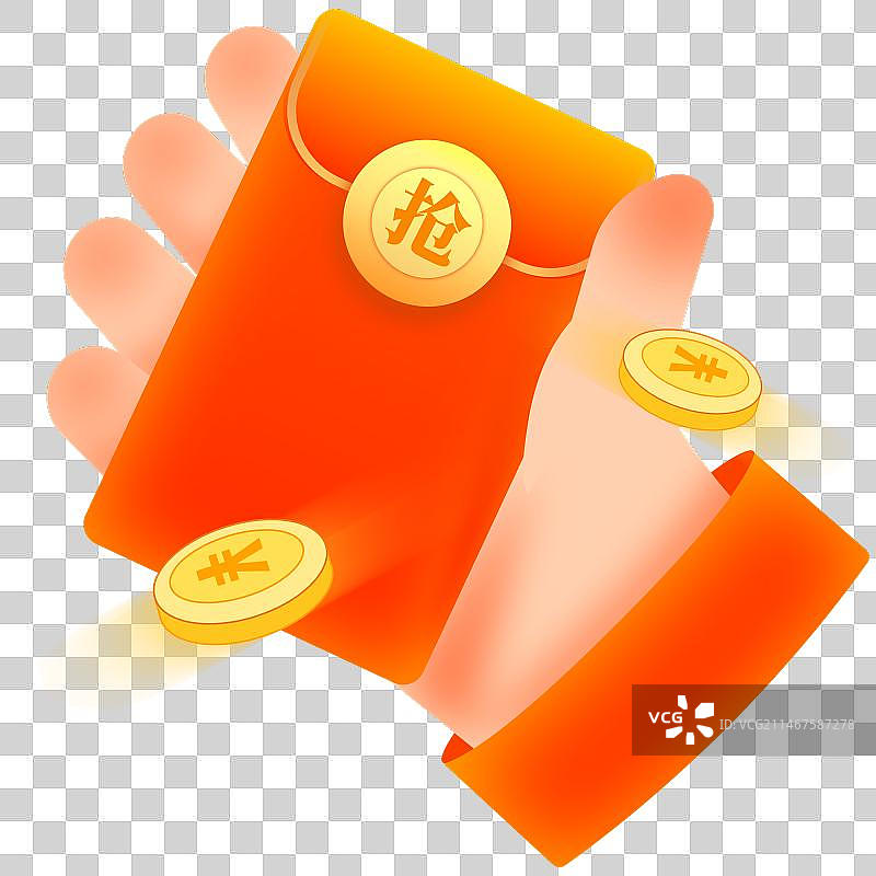 双十二双十一年终好价节领取现金红包抢红包手势免抠元素3图片素材