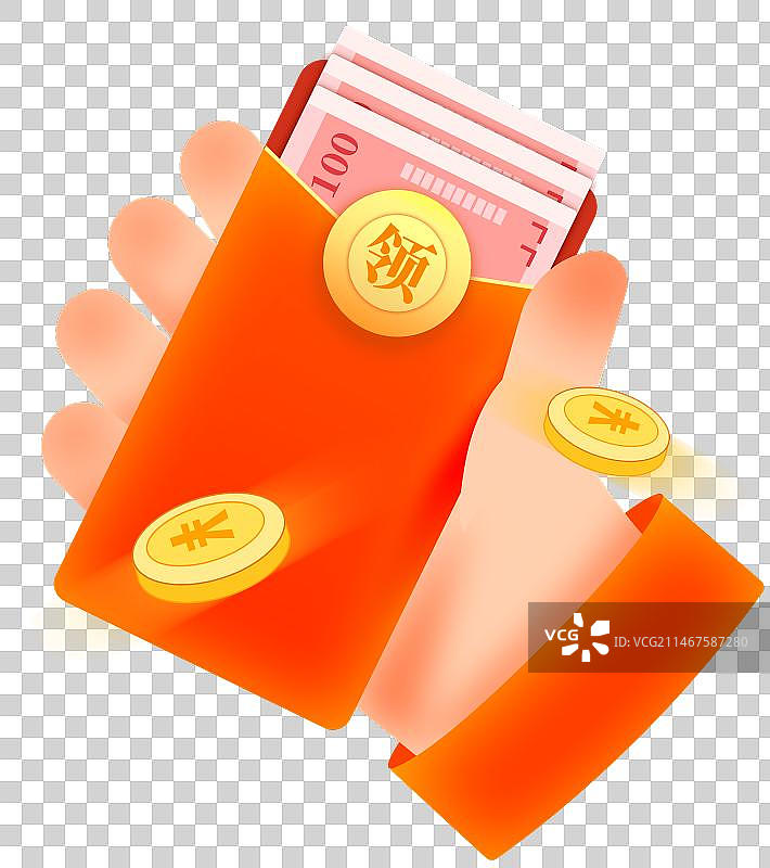 双十二双十一年终好价节领取现金红包抢红包手势免抠元素4图片素材
