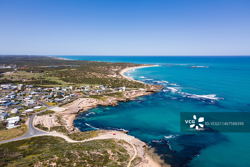 航拍澳洲滨海小镇罗布(Robe)图片素材