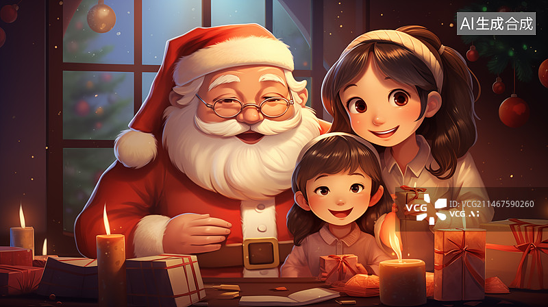 【AI数字艺术】圣诞节图片素材