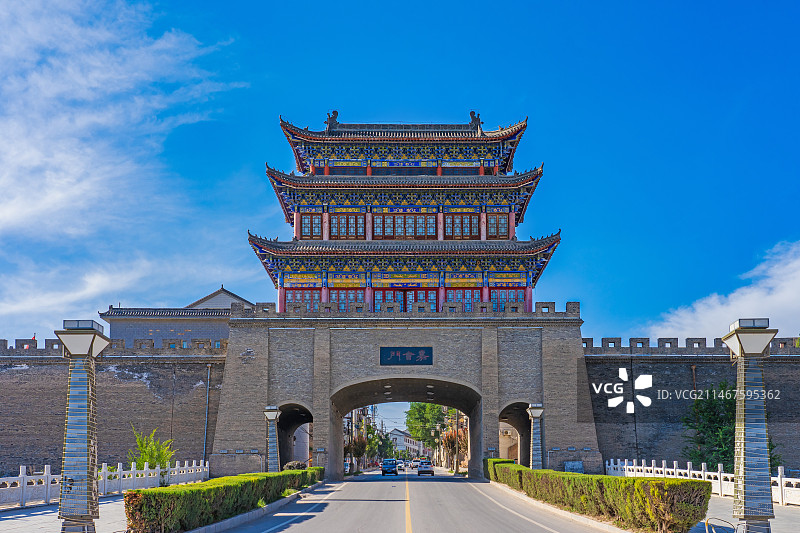 甘肃庆阳庆州古城图片素材