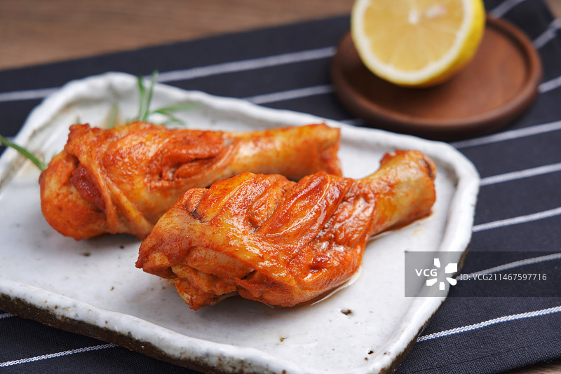 奥尔良烤鸡腿图片素材
