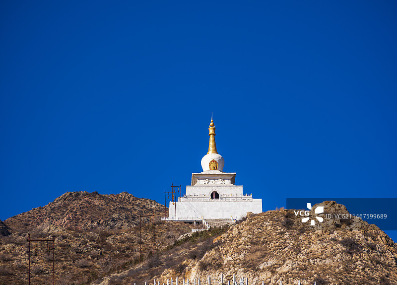 美岱召，宝丰塔。图片素材
