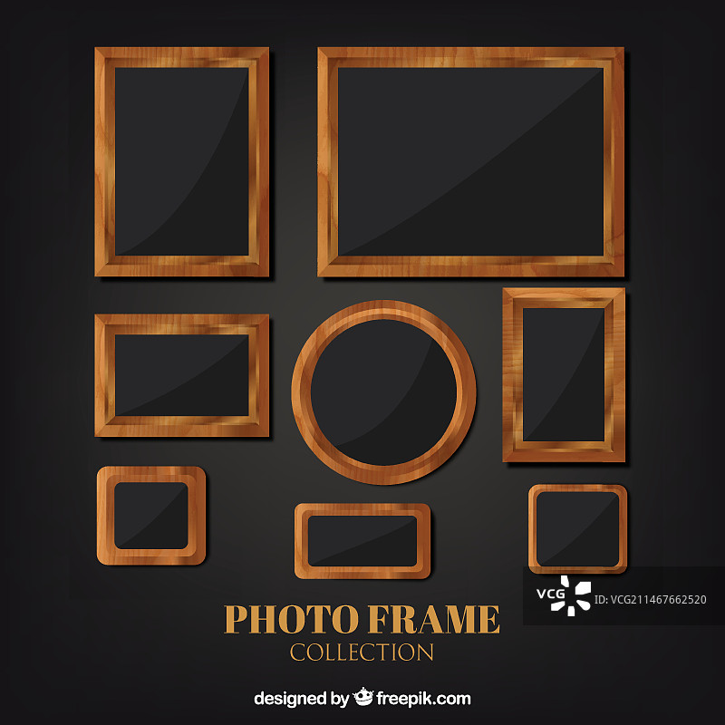 乡村风格木制相框图片素材