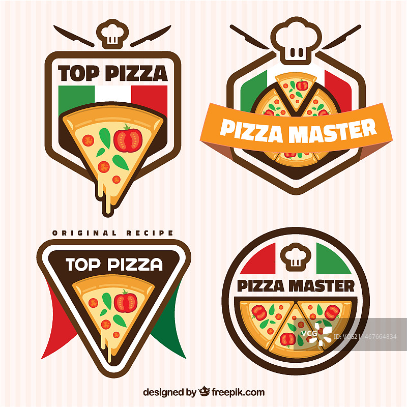 披萨Logo设计图片素材